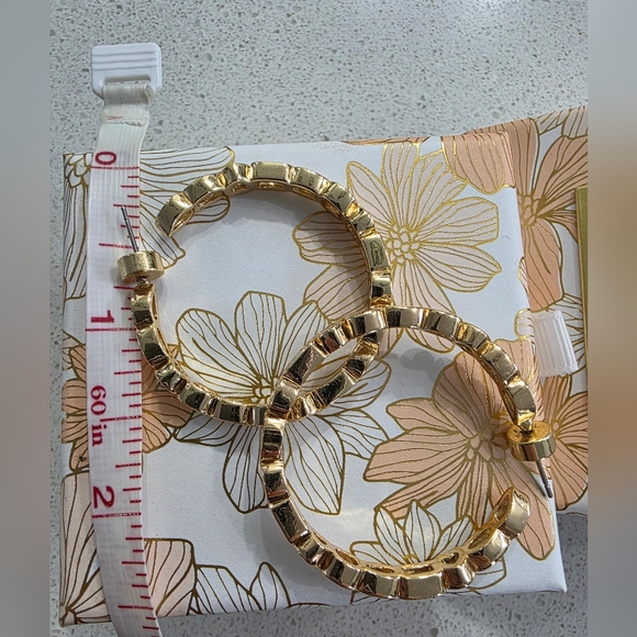 Christian Siriano Gold and Silver Cubic Zirconia Earrings - Picture 4 of 6